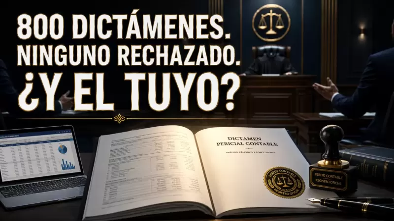 800 Dictámenes y Ninguno Rechazado: Los Secretos del Perito Contable que Gana en Juicio